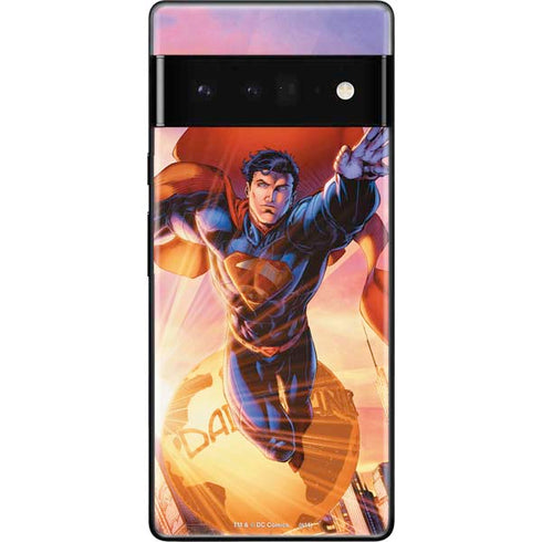 DC Comics Superman Unchained #1 75th Anniversary Cover Art by Jim Lee Google Pixel 6 Pro Skin